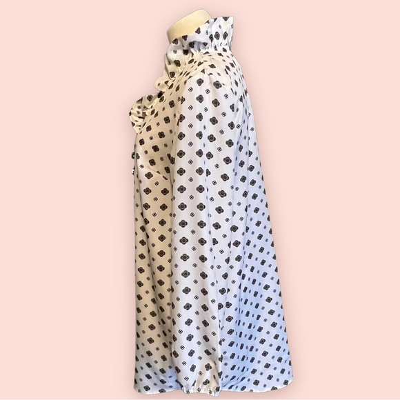 Mud Pie Ruffle Neck Tunic Size Medium - Picture 3 of 7